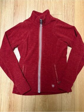 Ariat Red Full-Zip Women's Fleece Sweater